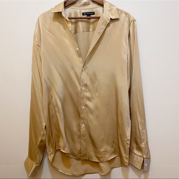 Chic I.N.C Gold Oversized Blouse - Picture 1 of 3